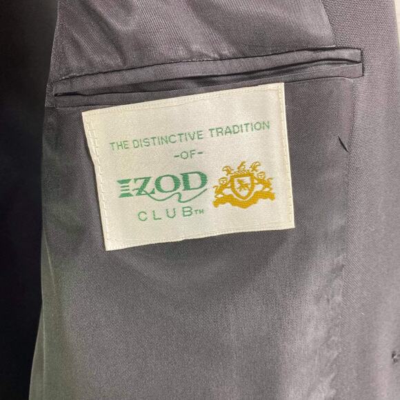 VINTAGE IZOD Black 1993 U.S. Open Button Up Sports Coat Jacket Blazer - Picture 7 of 9